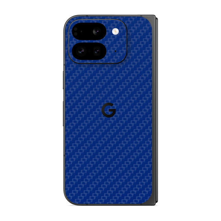 Pixel 9 Pro Fold Carbon Series Blue Skin