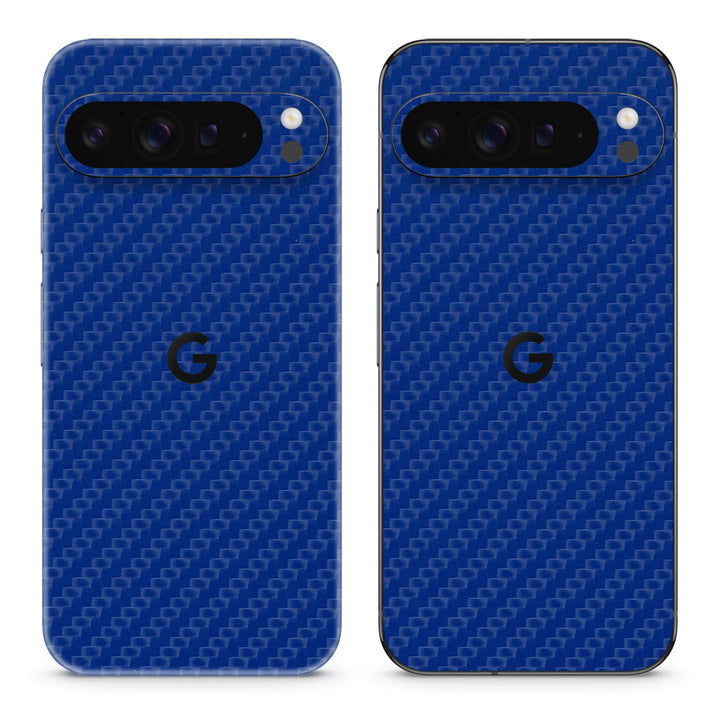 Pixel 9 Pro XL Carbon Series Blue Skin