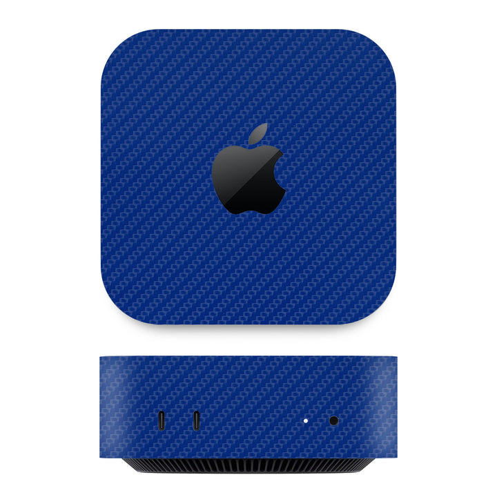 Mac Mini M4 Carbon Series Blue Skin