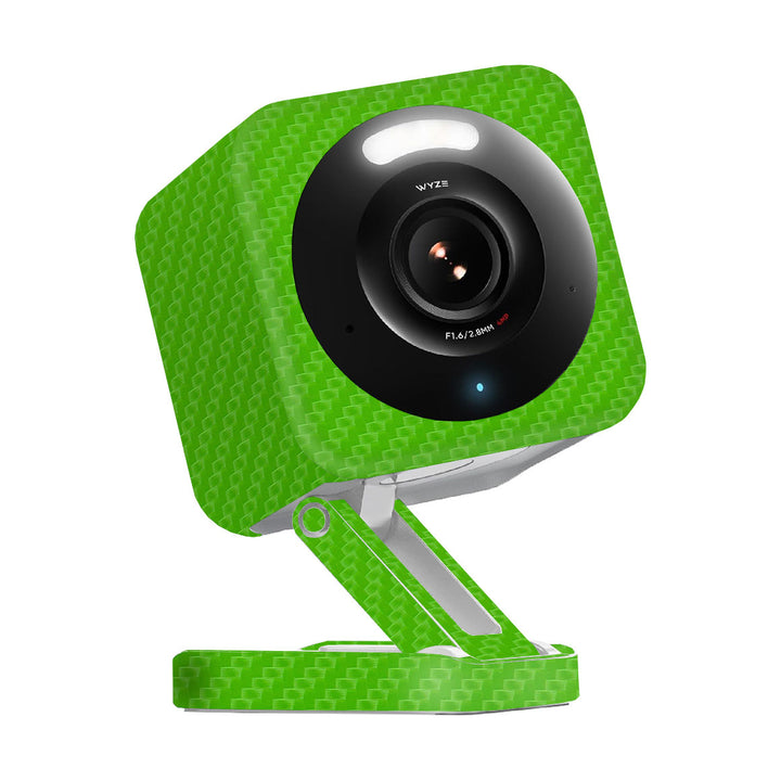 Wyze Cam v4 Carbon Series Green Skin