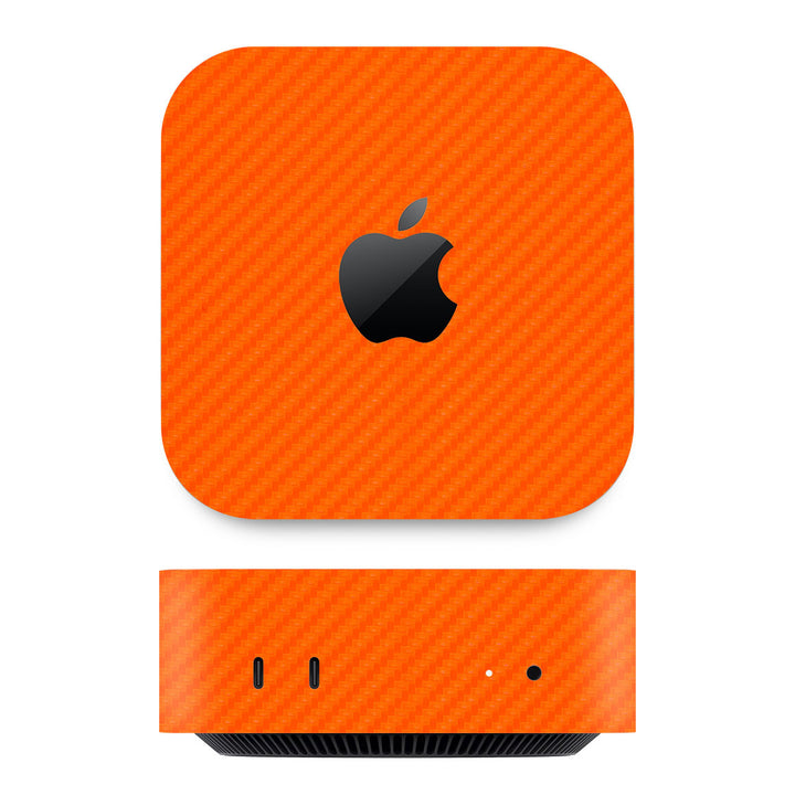 Mac Mini M4 Carbon Series Orange Skin