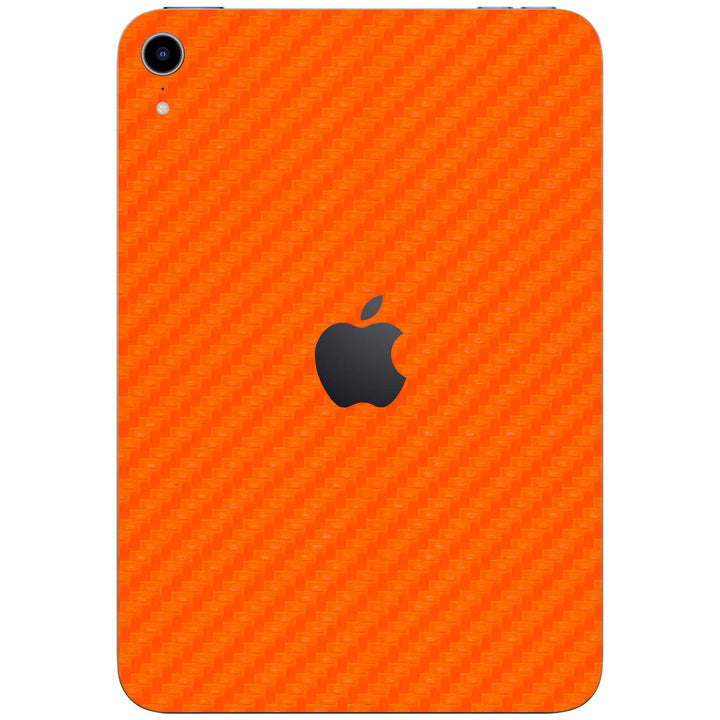 iPad Mini 7 (A17 Pro) Carbon Series Orange Skin