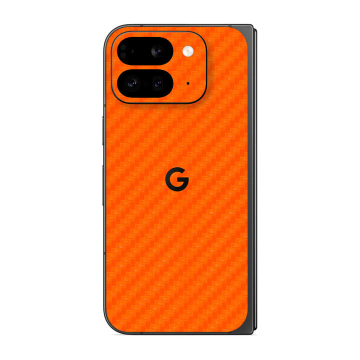 Pixel 9 Pro Fold Carbon Series Orange Skin