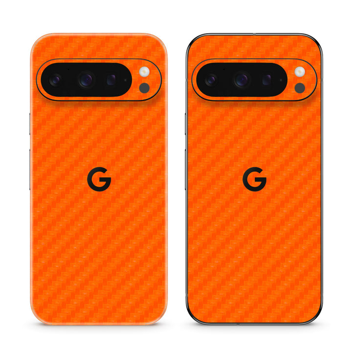 Pixel 9 Pro Carbon Series Orange Skin