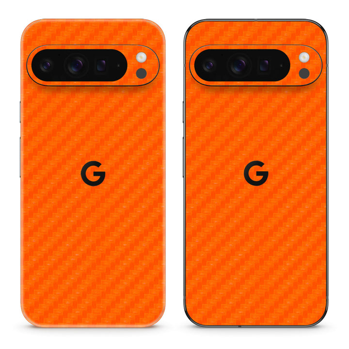 Pixel 9 Pro XL Carbon Series Orange Skin