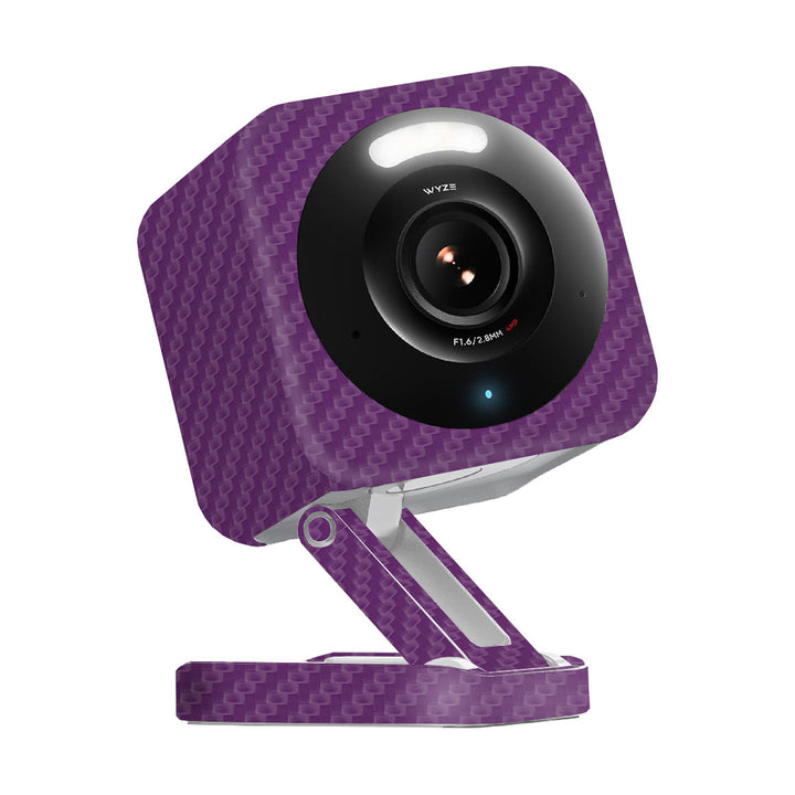 Wyze Cam v4 Carbon Series Purple Skin