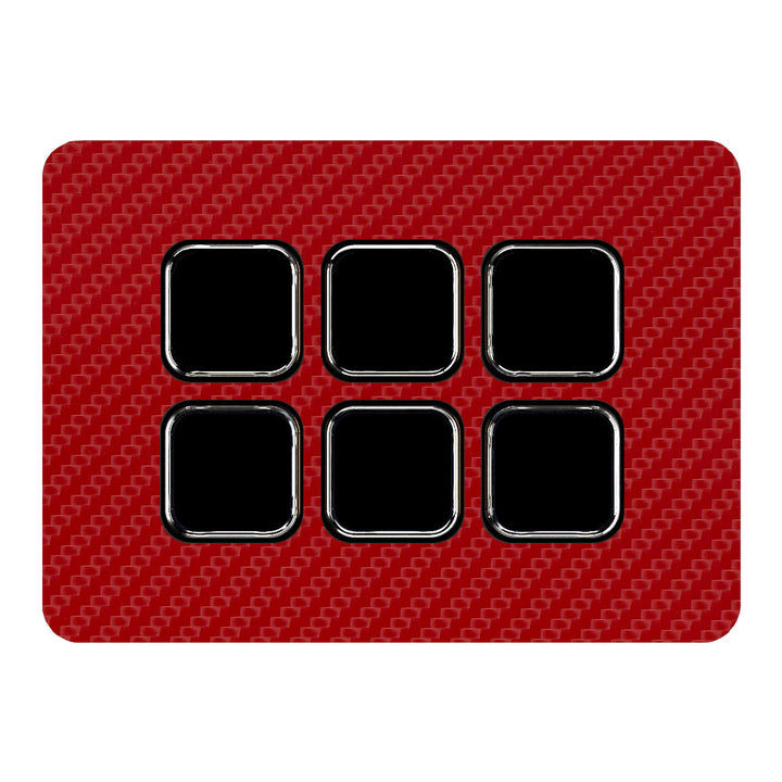 Elgato Stream Deck Mini Carbon Series Red Skin