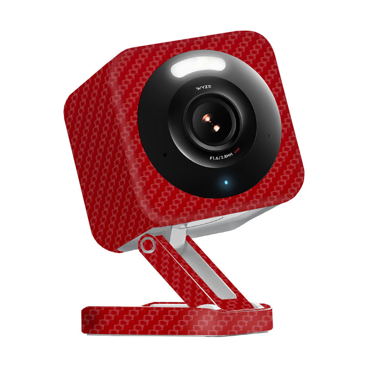 Wyze Cam v4 Carbon Series Red Skin