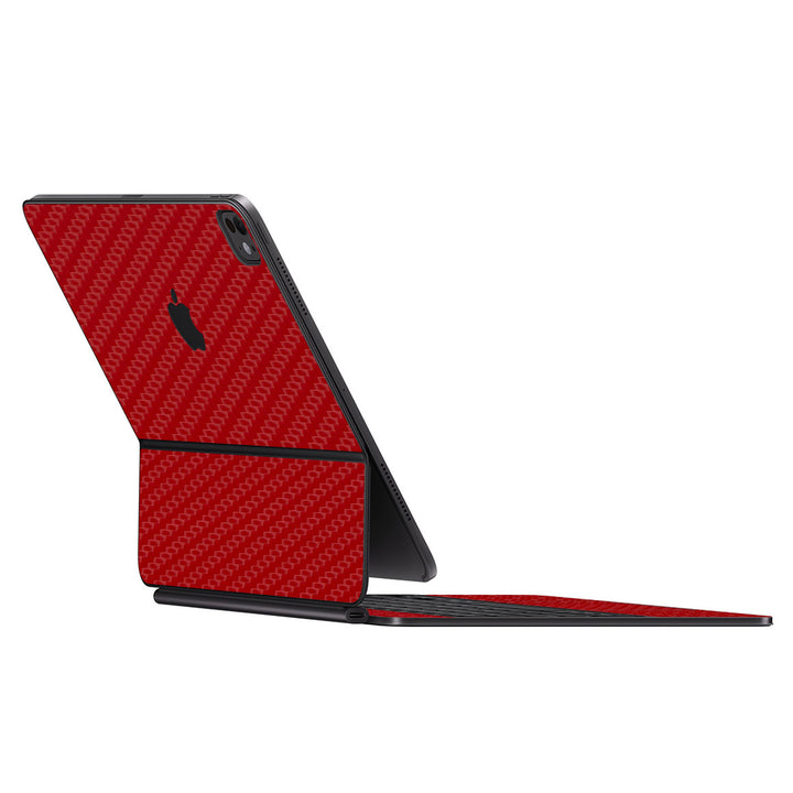 Magic Keyboard for iPad Pro 13" (M4) Carbon Series Red Skin