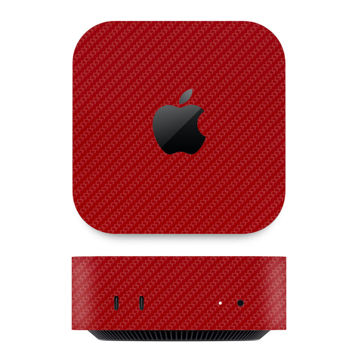 Mac Mini M4 Carbon Series Red Skin