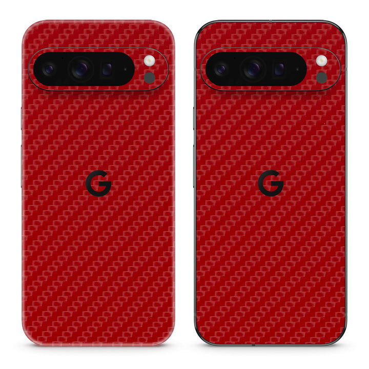 Pixel 9 Pro XL Carbon Series Red Skin