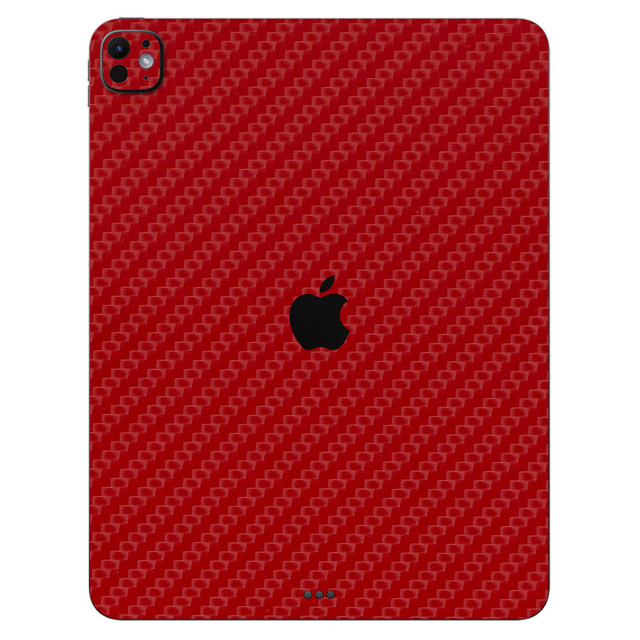 iPad Pro 13" M4 Carbon Series Red Skin