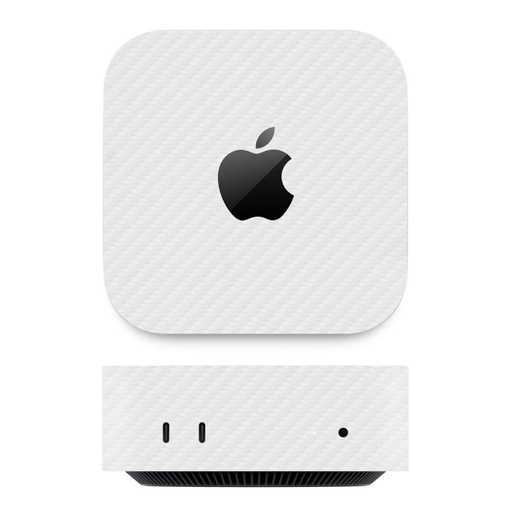 Mac Mini M4 Carbon Series White Skin