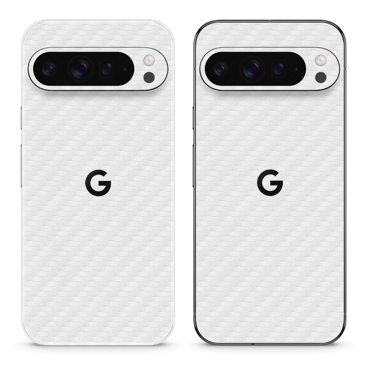 Pixel 9 Pro XL Carbon Series White Skin