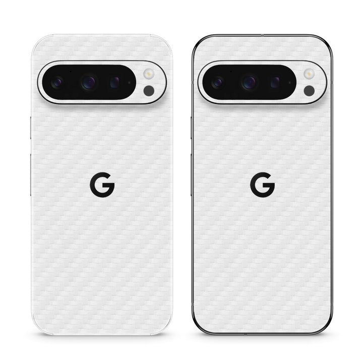 Pixel 9 Pro Carbon Series White Skin