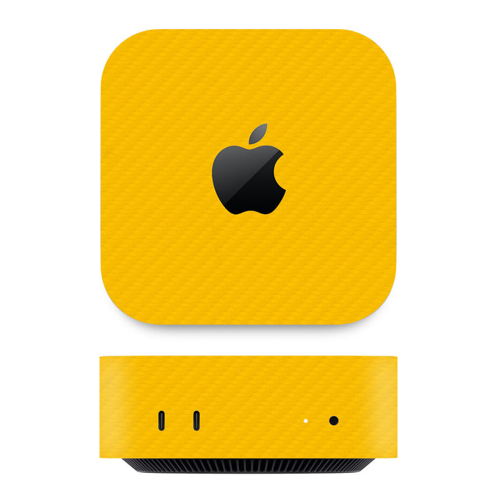 Mac Mini M4 Carbon Series Yellow Skin