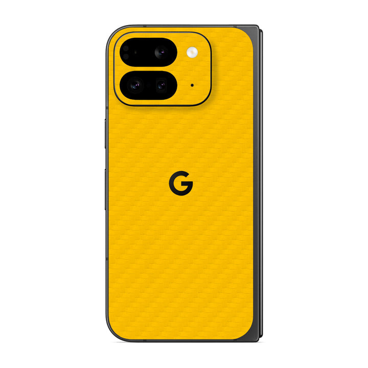 Pixel 9 Pro Fold Carbon Series Yellow Skin