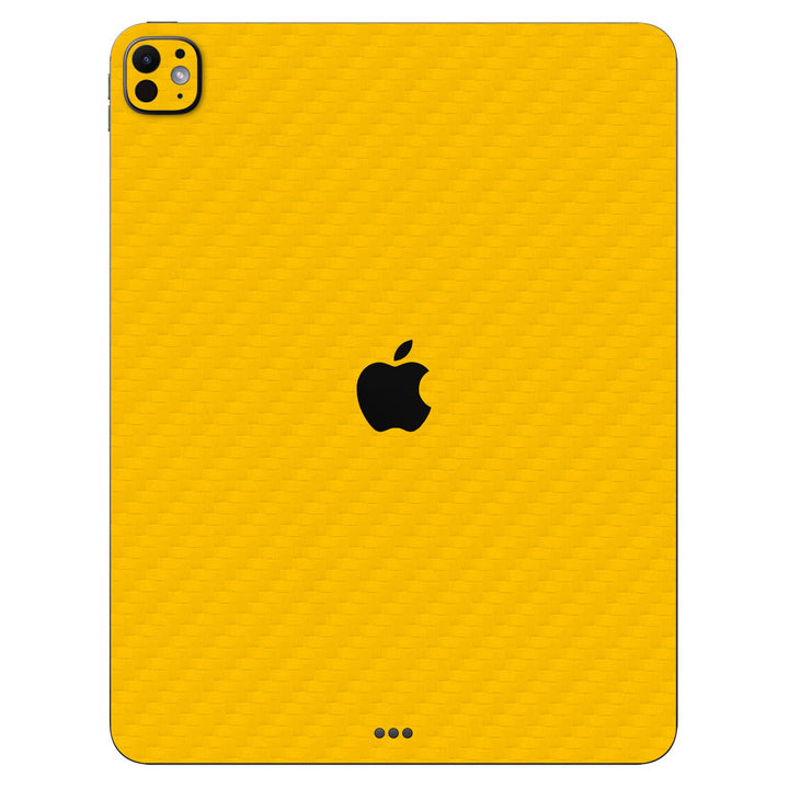 iPad Pro 13" M4 Carbon Series Yellow Skin