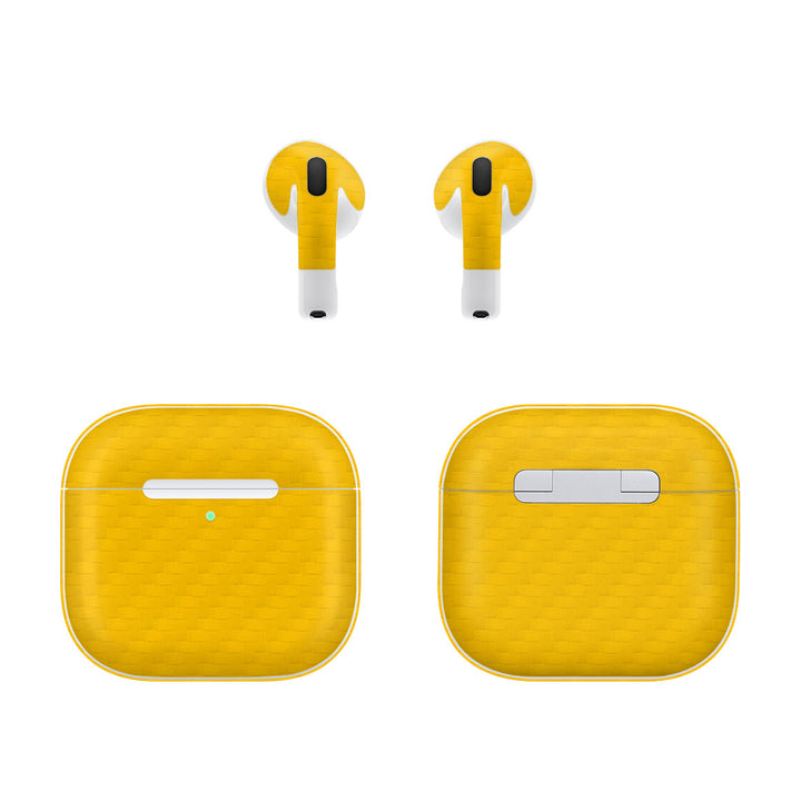 AirPods 4 Carbon Series Yellow Skin