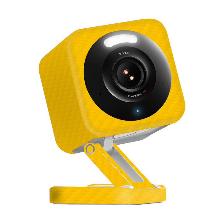 Wyze Cam v4 Carbon Series Yellow Skin