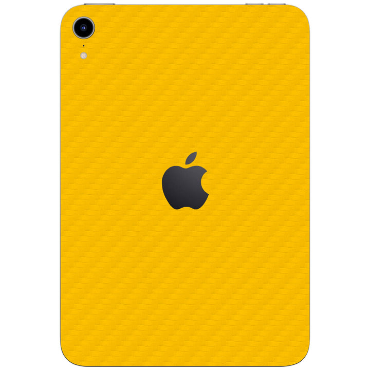 iPad Mini 7 (A17 Pro) Carbon Series Yellow Skin