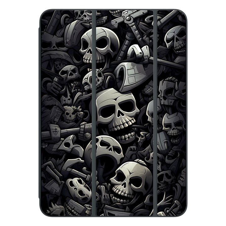 Smart Folio for iPad Pro 11-inch (M4) Designer Series Black Skulls Skin