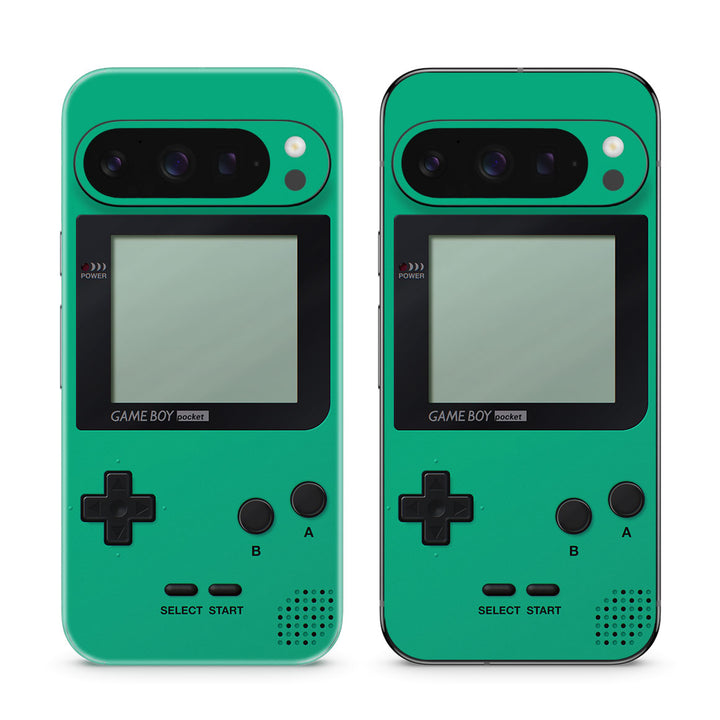 Pixel 9 Pro Designer Series Green Gameboy Skin