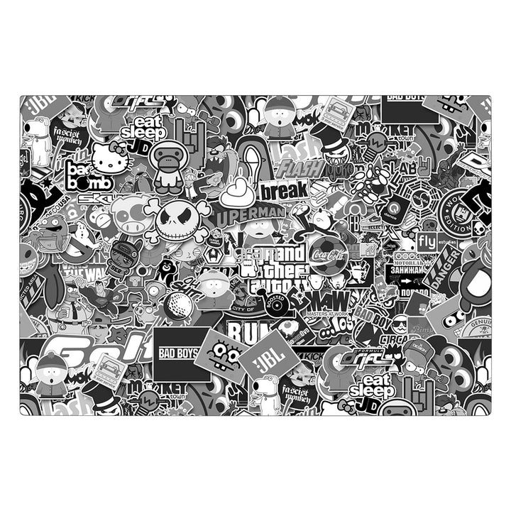 LG Gram 15.6-inch Designer Series Monochrome StickerBomb Skin