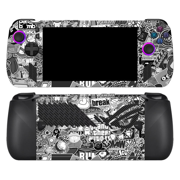 ROG Ally X Designer Series Monochrome StickerBomb Skin