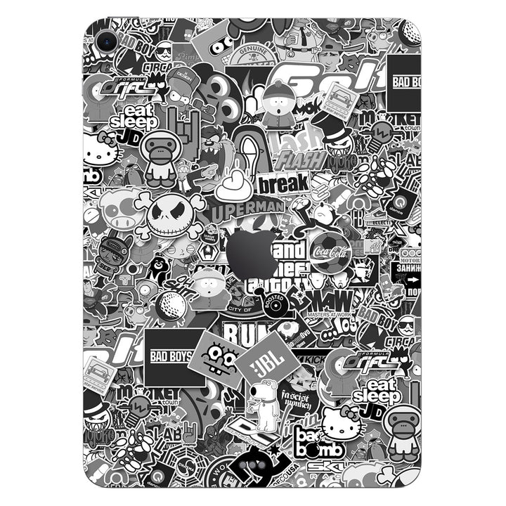 iPad Air 11" M2 Designer Series Monochrome StickerBomb Skin