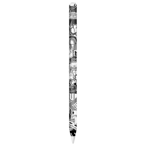 Apple Pencil Pro Designer Series Monochrome StickerBomb Skin