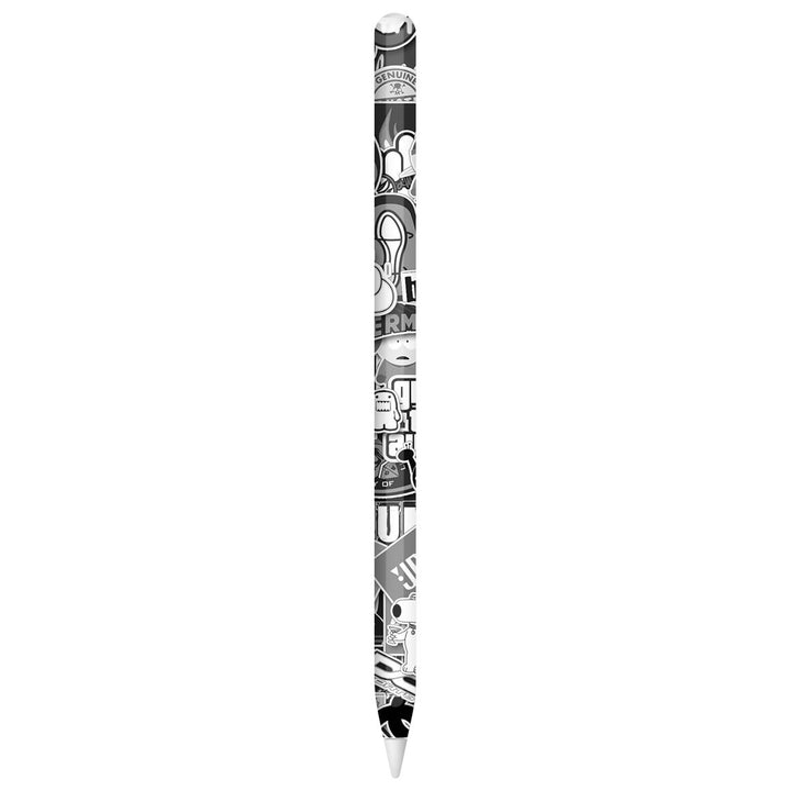 Apple Pencil Pro Designer Series Monochrome StickerBomb Skin