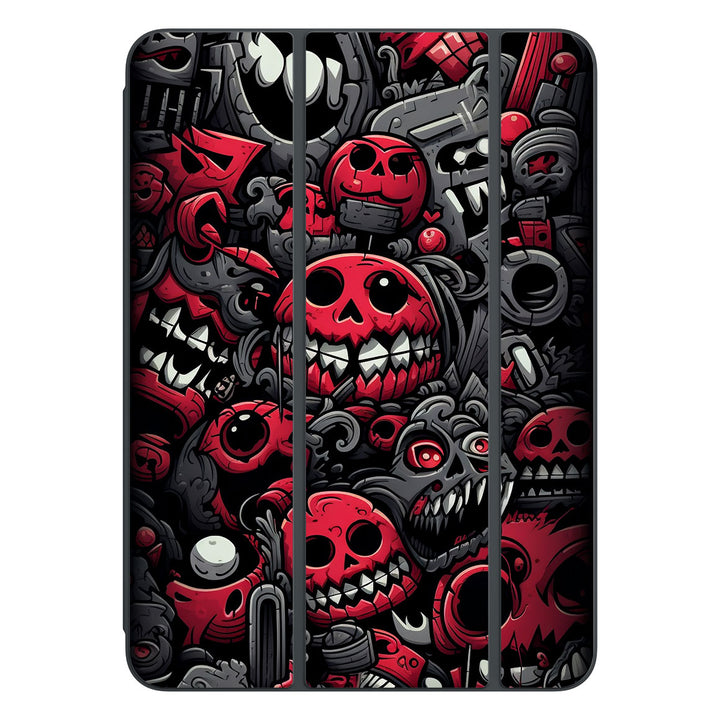 Smart Folio for iPad Pro 11-inch (M4) Designer Series Red Skulls Skin