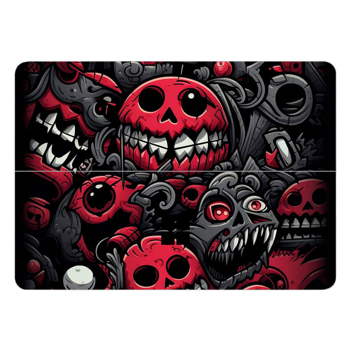 Surface Laptop Studio 2 Designer Series Red Skulls Skin