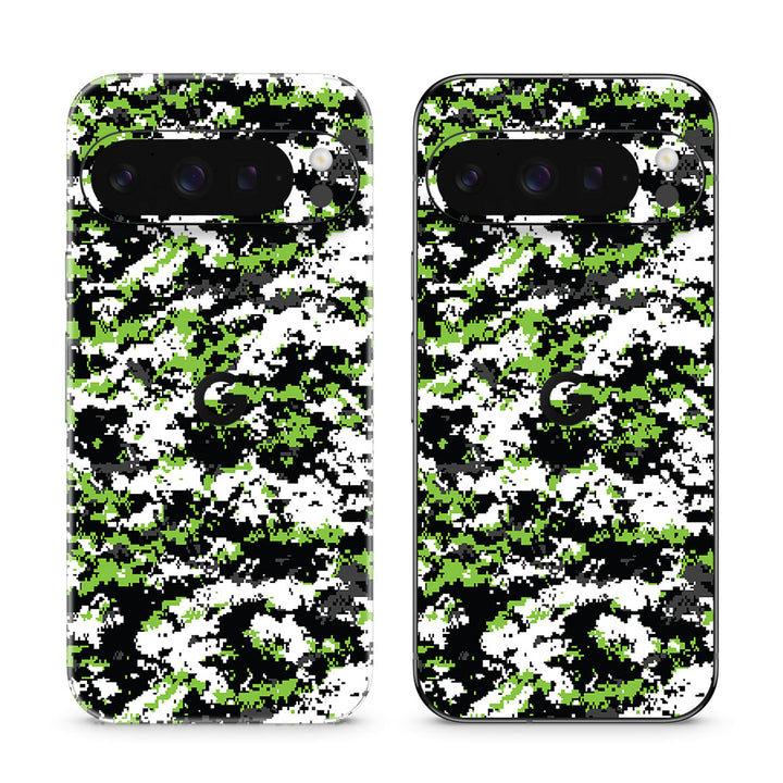 Pixel 9 Pro Designer Series Snow Digi Camo Skin