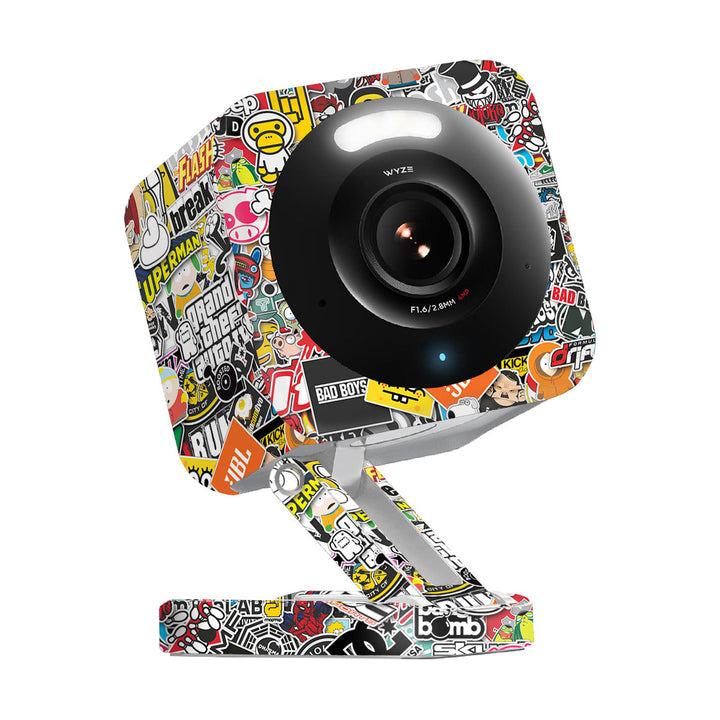 Wyze Cam v4 Designer Series StickerBomb Skin