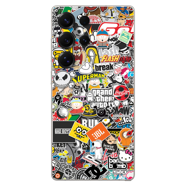 Galaxy S25 Ultra Designer Series StickerBomb Skin