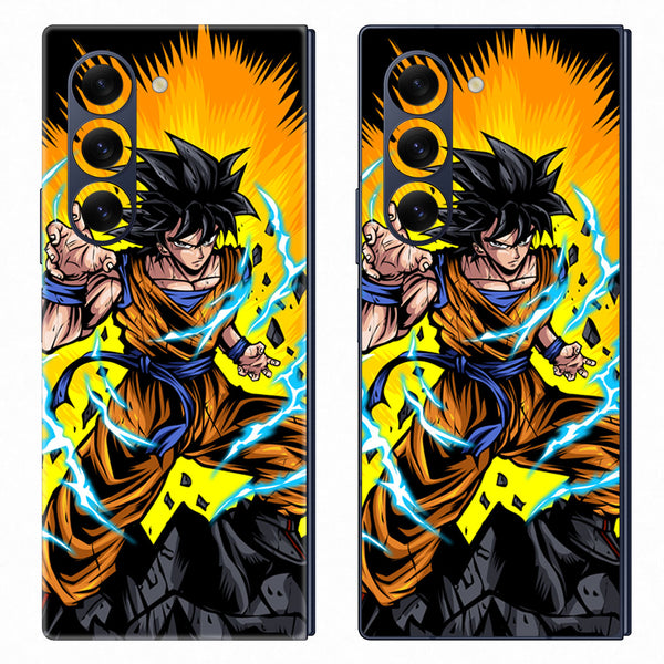 Galaxy Z Fold 6 Designer Series Ultra Saiyan Skin