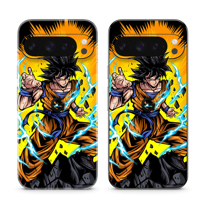 Pixel 9 Pro Designer Series Ultra Saiyan Skin