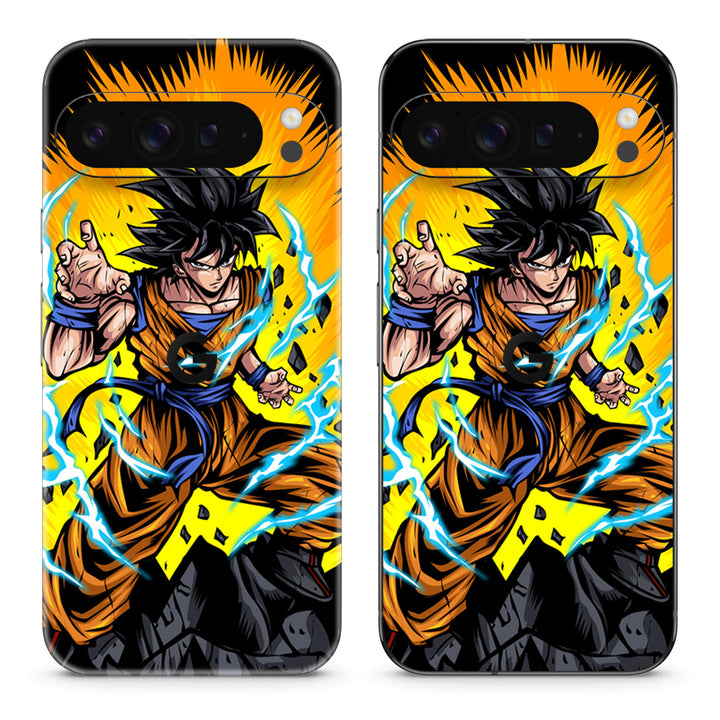 Pixel 9 Pro XL Designer Series Ultra Saiyan Skin