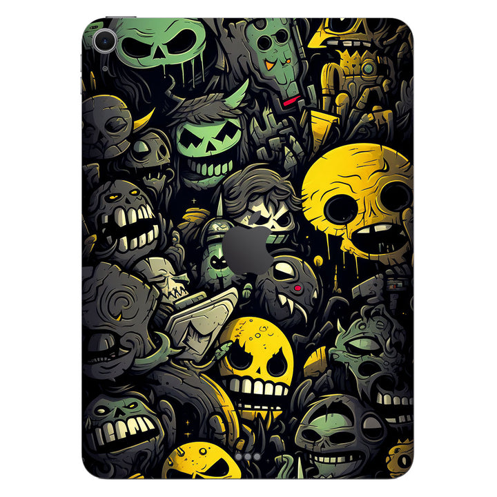 iPad Air 11" M2 Designer Series Yellow Skulls Skin