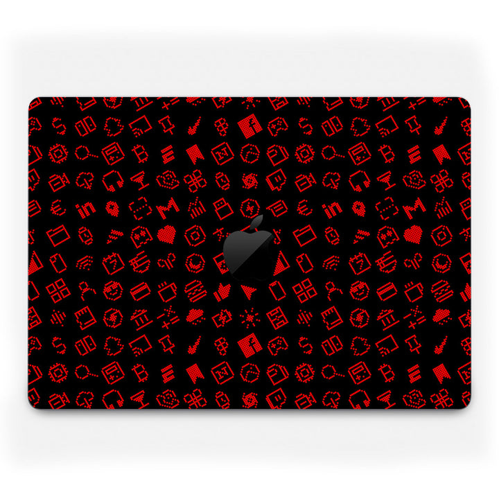 MacBook Pro 14" (2024, M4) Everything Series Black Red Skin