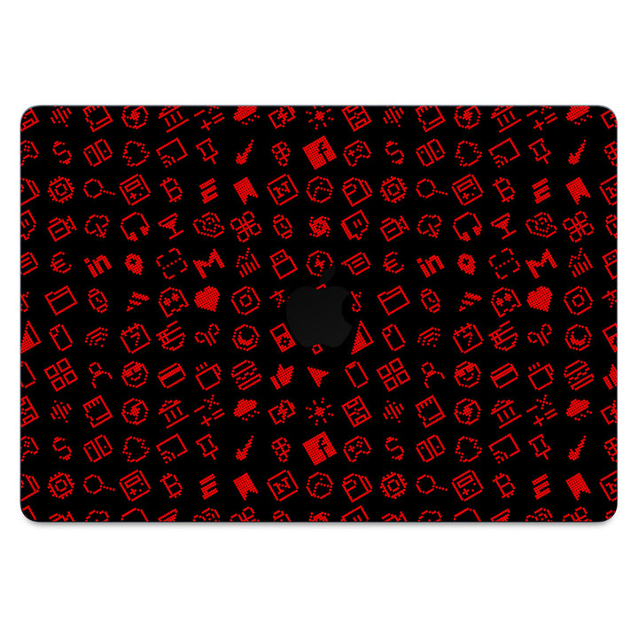 MacBook Air 15” (2025 M4) Everything Series Black Red Skin