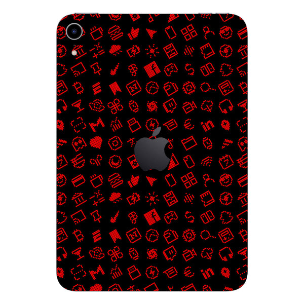 iPad Mini 7 (A17 Pro) Everything Series Black Red Skin