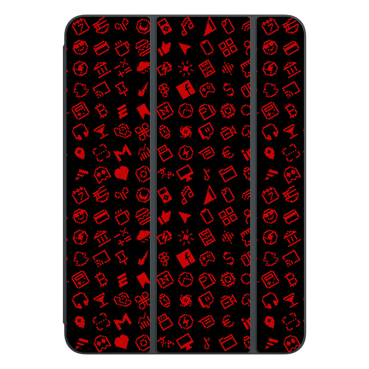 Smart Folio for iPad Pro 11-inch (M4) Everything Series Black Red Skin