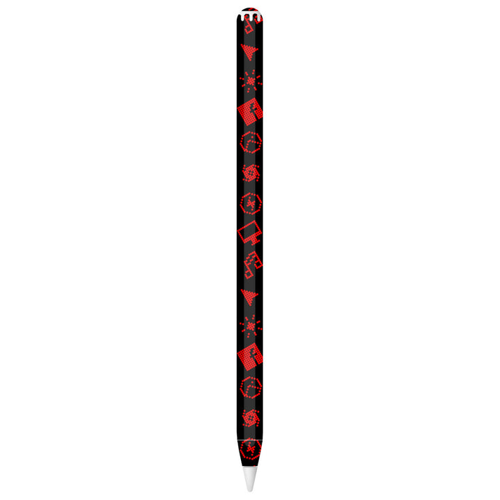 Apple Pencil Pro Everything Series Black Red Skin