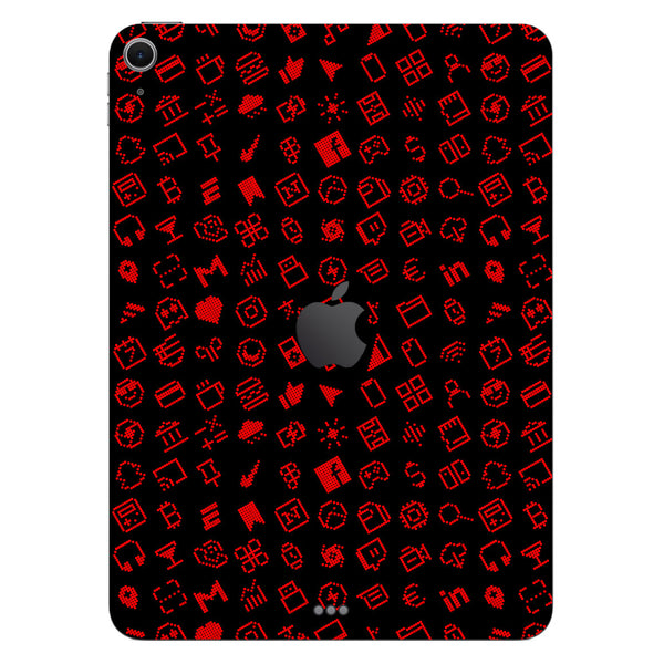 iPad Air 11" M2 Everything Series Black Red Skin