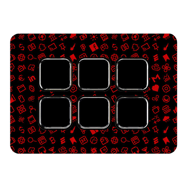 Elgato Stream Deck Mini Everything Series Black Red Skin