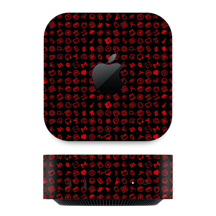 Mac Mini M4 Everything Series Black Red Skin