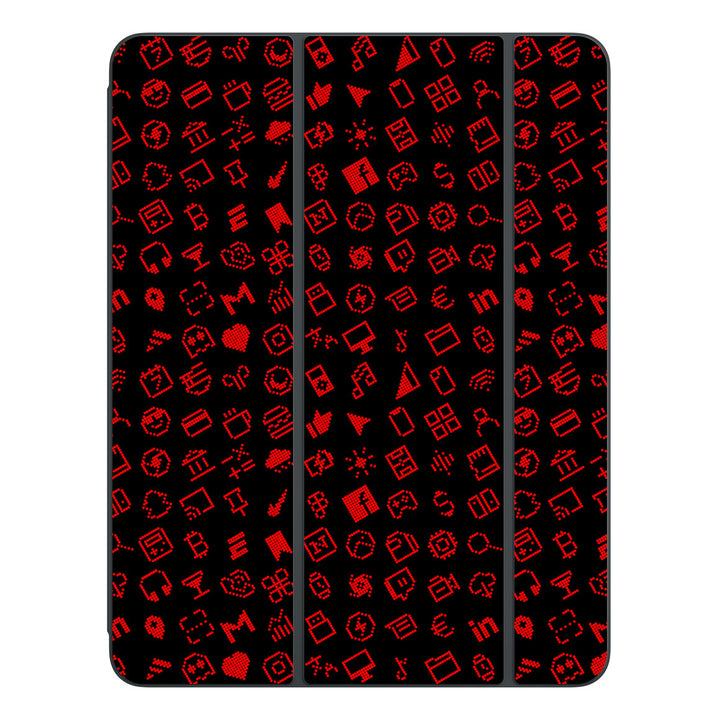 Smart Folio for iPad Pro 13-inch (M4) Everything Series Black Red Skin